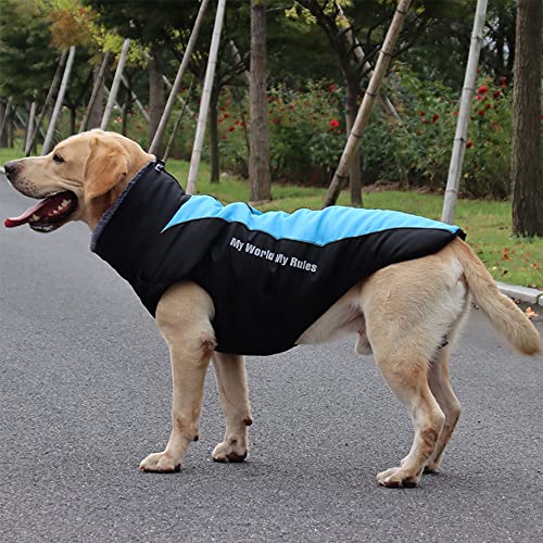 Nyescasa Hundemantel Winter Hundebekleidung Wasserdicht Hundejacke mit Geschirr, Reflektierend, Einstellbar Hunde Winterjacke 2XL für mittelgroße und große Hunde, Outdoor-Sport Winddichte Hundeweste von Nyescasa