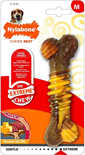 Nylabone (4 Pack) Power Chew Small Cheesesteak Flavored Bone Dogs up to 25 lb von Nylabone