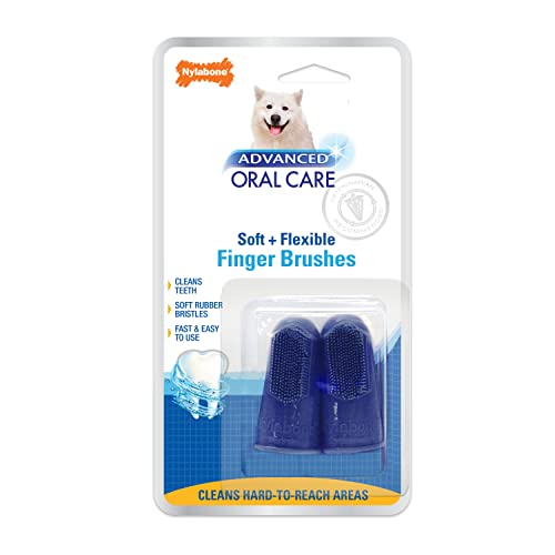 Nylabone Advanced Oral Care Hunde Finger Bürste, 2 Stück von Nylabone