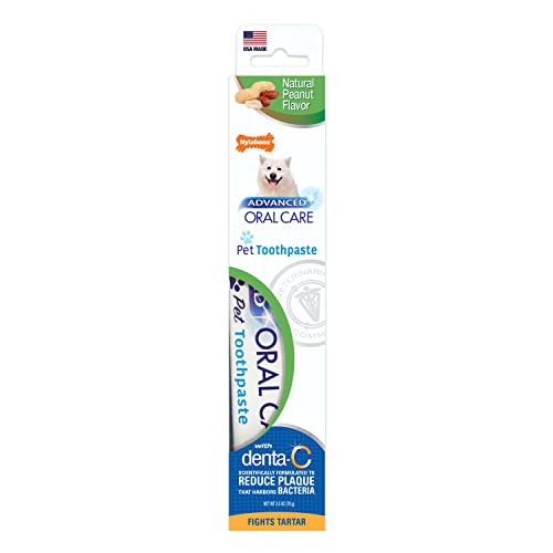 Nylabone Advanced Oral Care Natürliche Zahnpasta, Erdnussbutter, 70 ml, 1 Stück von Nylabone