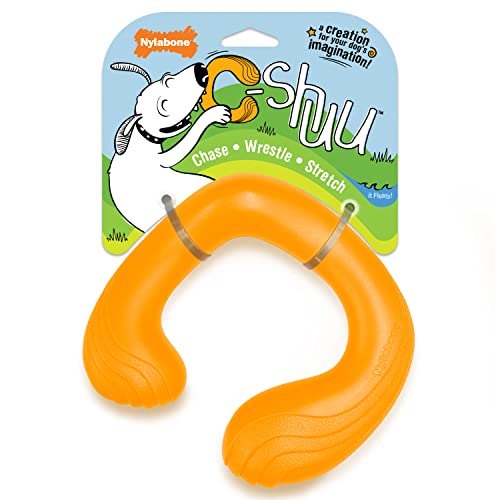 Nylabone C-Shuu Interaktives Hundespielzeug - Leichtes Squishy Dog Chase Spielzeug für kreatives Spielen & Hundetraining von Nylabone