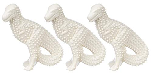 Nylabone Dura Dental Dino Kauspielzeug für Hunde, Hühnergeschmack, 3 Stück von Nylabone