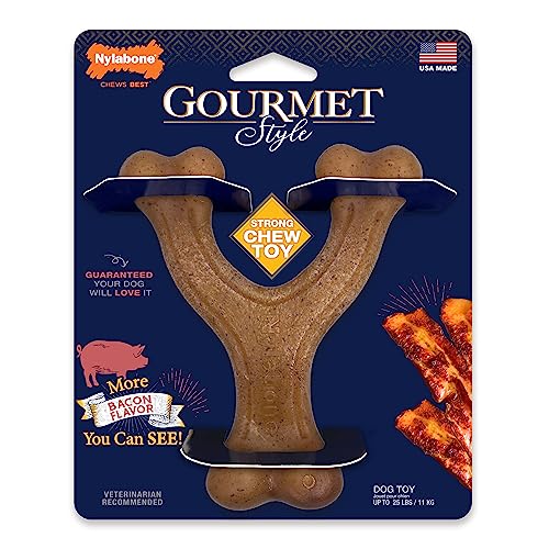 Nylabone Gourmet Style Hundespielzeug, Querlenker, klein, regulär, 1 Stück von Nylabone