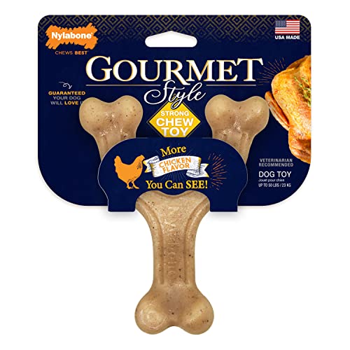 Nylabone Gourmet Style Hundespielzeug, stark, mit Querlenker, groß/riesig, 1 Stück von Nylabone