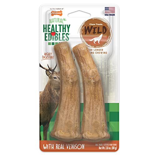 Nylabone Healthy Edible Antler Chew Venison Grain Free Formula Highly Digestible von Nylabone