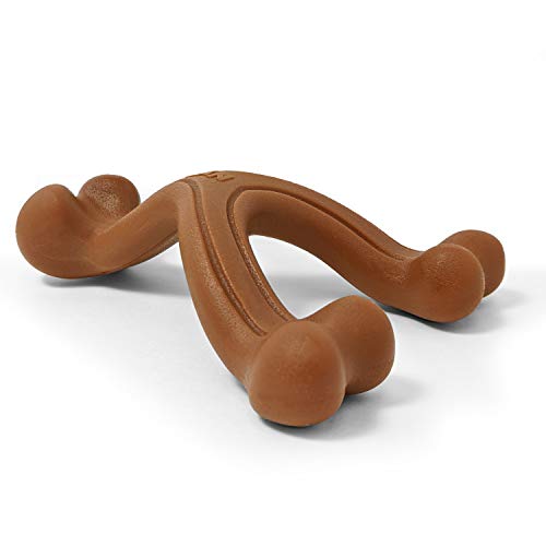 Nylabone Ergonomisches Hold & Chew Wishbone Power Chew Hundespielzeug, langlebig, klein, bis zu 11,3 kg von Nylabone