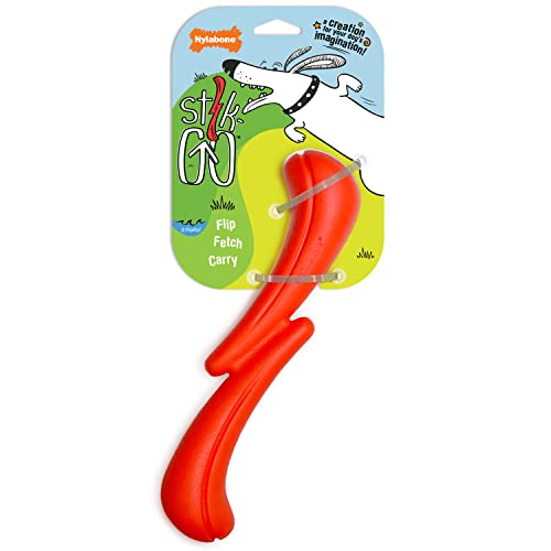 Nylabone Stik-GO interaktives Hundespielzeug, leicht, flexibel, schwimmfähig, für kreatives Spielen und Hundetraining von Nylabone