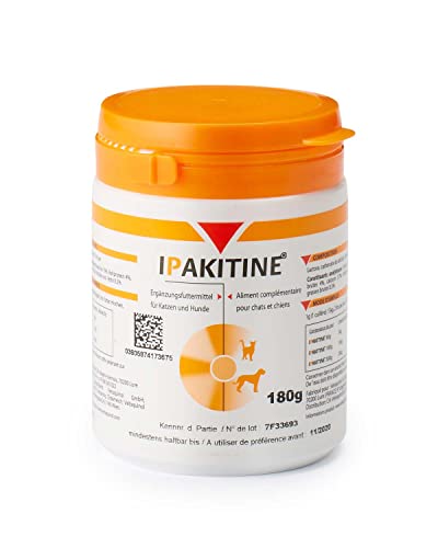 Vetoquinol Ipakitine | 180 g | Ergänzungsfuttermittel für Katzen und Hunde | Zur Unterstützung der Nieren | Bei Niereninsuffiziens von O'ZOO GmbH