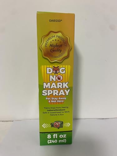 OAIEGSD 237 ml Dog Not Here Urinierspray, verhindert erneutes Markieren und erneutes Verölen von Haustieren, sicher für den Innen- und Außenbereich von OAIEGSD