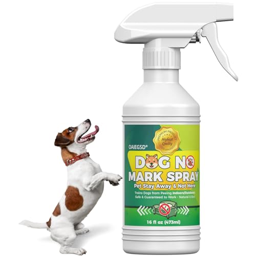 OAIEGSD No Pee Spray für Hunde drinnen und draußen – 473 ml trainiert Haustiere nicht zu pinkeln und zu – hilft, Haustiere davon abzuhalten, wiederholt zu markieren, sicher für Hunde, drinnen von OAIEGSD