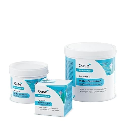 Oase AquaStable Wasser Optimierer 50 g - Aquarium Pflege, führt Calcium zu, fischgerechtes Aquarienwasser von Oase