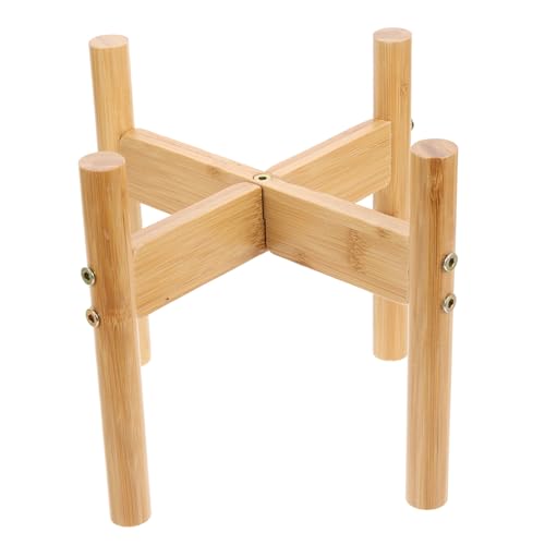 OATIPHO 1 Satz Halter Für Hundenapf Pflanzenständer Aus Holz Pflanzenhalter Aus Holz Slow Feeder Hundenäpfe Erhöhter Schalenständer Hundenapf Steht Welpe Haustierzubehör Bambus Drinnen von OATIPHO