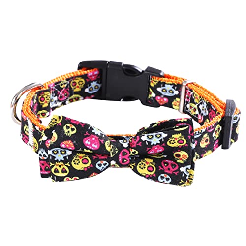 OATIPHO 1stk Haustierhalsband Kätzchenhalsband Halloween Haustier Halstuch Abbrechbarer Kragen Halloween-katzenlätzchen Trainingshalsbänder Für Hunde Katze Fliege Hündchen Stoff Halskette von OATIPHO