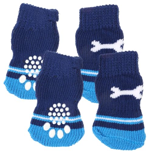 OATIPHO Pfote 2 Paar Haustiersocken Thermosocken Warme Socken Socken Für Haustiere Kleidung Haustierkostüm Hundepfotenschutz Trendige Socken Wintersocken Zubehör Für Kleine Hunde von OATIPHO