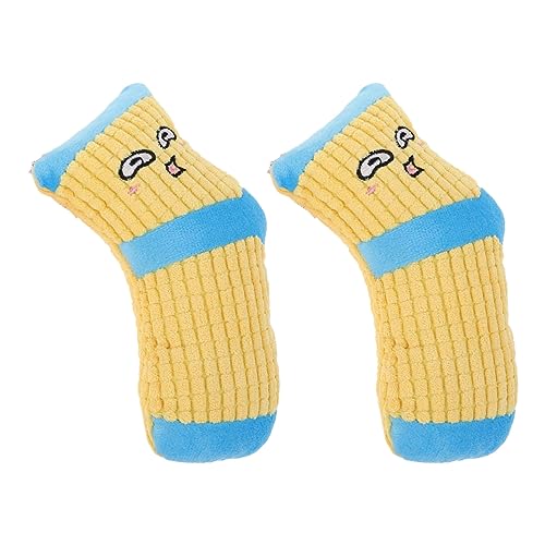 OATIPHO Quietschsocken für Hunde Hundebeißspielzeug Haustier-plüschsocken Spielzeug Socke Hundespielzeug Hundesocken Quietschende Hundesocken von OATIPHO