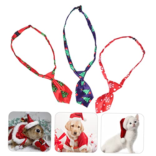 OATIPHO 3St Haustier Krawatte Haustier-Krawatten für Halloween Hund Weihnachtsfliege Schneeflocke Hundehalsband Halloween-Hundebindungen Haustiere Halskrawatten binden schmücken Stoff von OATIPHO