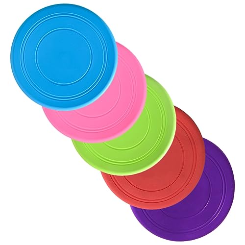 OATIPHO Hundespielzeug Fliegende Platten Interaktives Kauspielzeug Für Hunde Bunte Outdoor Wurfdiscs Für Welpen Strapazierfähiges Und Wasserfestes Und von OATIPHO