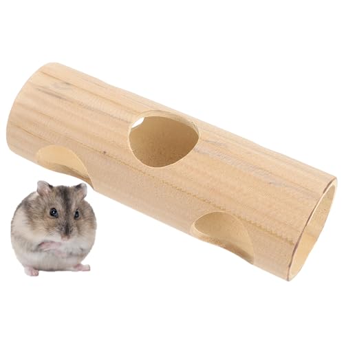 OATIPHO Hamster-Tunnel-Spielzeug Kaninchenkäfigspielzeug Hamsterversteck Aus Holz Meerschweinchen-versteck Hamsterhöhle Meerschweinchentunnel Tunnelspielzeug Für Spielzeuge Bambus Haustier von OATIPHO