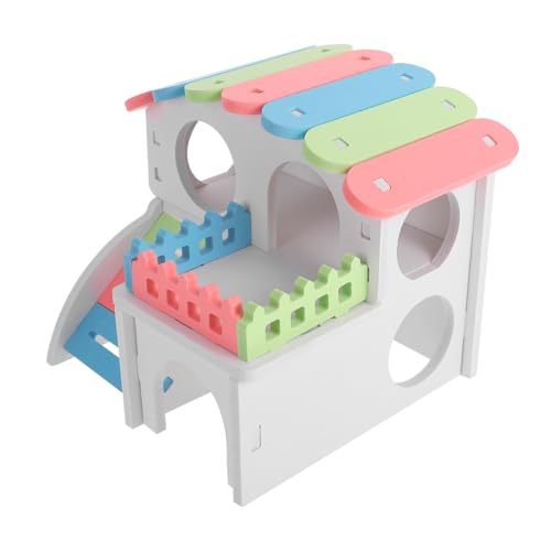 OATIPHO Hamsternest hamsterbett Hamster Hamster House for Decoration Hamster Käfig hamsterhaus versteck Rennmaus Plüsch Zubehör für Chinchillakäfige Hamsterversteck PVC Colorful von OATIPHO