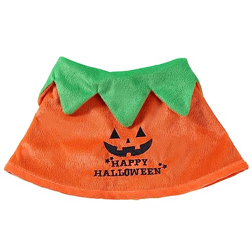 OATIPHO Haustier-Halloween-Mantel Halloween-katzenkostüme Katze-kürbis-Kleidung Outfits Für Welpenkleidung Haustier-Cosplay-umhang Katzen-Halloween-kostü Jacke Doppelseitig Kurzer Plüsch von OATIPHO