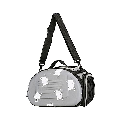 OATIPHO Haustiertasche Taschen Katzenträger Katzen-Einkaufstasche Rucksackträger für Hunde Katzen Rucksack pet Backpack Katzen Tragetasche Katzentransporter Haustiertragerucksack Eva Grey von OATIPHO