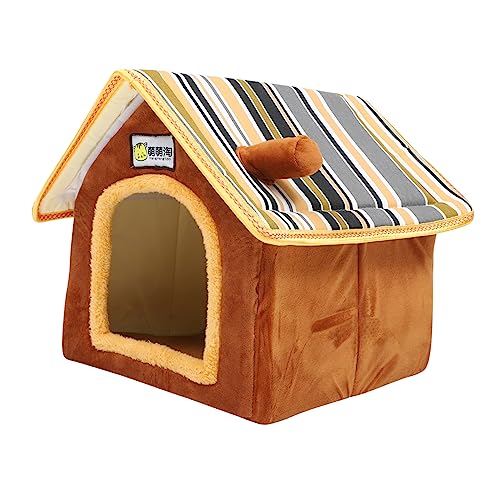 OATIPHO katzenhöhle haustierbett Dog beds katzenhaus katzenkorb dogbed hundesofa Haustier hundebett Hundehütte abnehmbares Nest Waschbar Haustierzubehör das Bett Schornstein Zwinger von OATIPHO