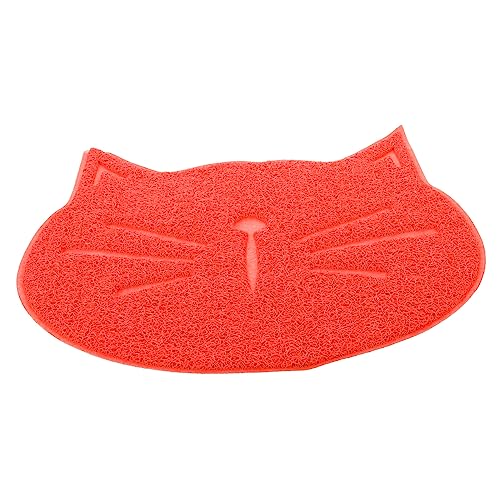 OATIPHO Katzenförmige Matte Katzenfutter Kätzchen Hundezubehör Haustier- -Tischset Hunde-Wassermatte Katzen-Futtermatten Hundefutter-Matten Platzdeckchen Für Essensmatte von OATIPHO