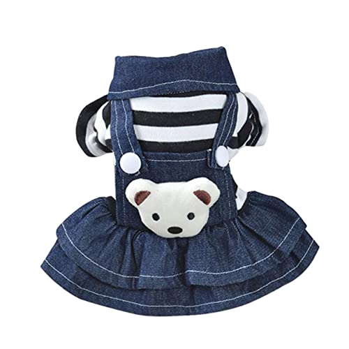 OATIPHO Outfits für Mädchen Jeanskleider für Mädchen Hemdblusenkleider Fuß-Charme Spitzenkleider Pyjama Hundebekleidung Hundekleidung Mädchen Gurt Shirt Kleiderschrank Overall Hosenträger von OATIPHO