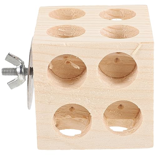 OATIPHO Papageienspielzeug Vogel-holzblock Papageien-kauspielzeug Vogel-beißspielzeug Papageien-Unterhaltung Vogel-sitzstange Ständer Vogel-Puzzle-Spielzeug von OATIPHO