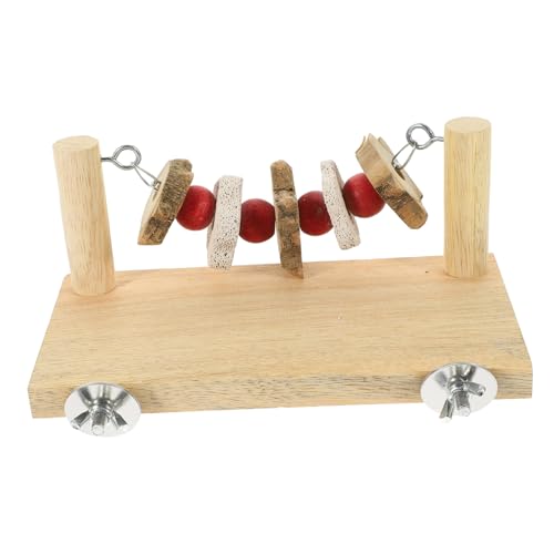 OATIPHO Vogelstockplattform Vogelkäfig Kletterspielzeug Für Sittiche Plattform Für Vogelstangen Papageien Stehen Äste Vogelrutenspielzeug Holzspielzeug Knete Zubehör Barsch Vögel Hölzern von OATIPHO