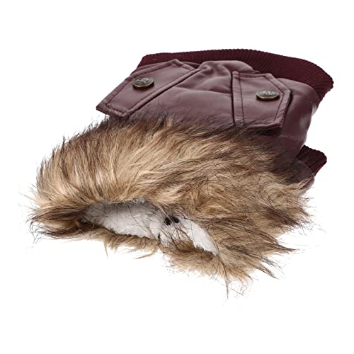 OATIPHO Hundejacke Welpenkleid Welpenmantel winterhundemantel Hunde Winterjacke Wintermäntel Rollenspielkostüm stylische Hundejacke atmungsaktive hundekleidung einstellen von OATIPHO