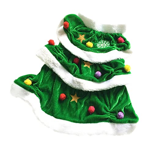 OATIPHO Katze Weihnachtsbaum Cosplay Kostü süße warme Hundekostüme Hund Winter Kleidung äntel Hundekleid für Festival Haustierkleid für Party Kätzchen Mantel Hund Katze von OATIPHO