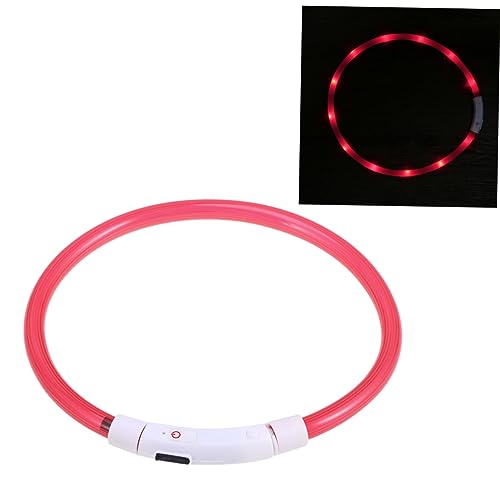 OATIPHO Wiederaufladbares Halsband Für Haustiere Scheinen Kragen Nacht Hundehalsband Hund Blinkendes Halsband USB-Halsband Für Haustiere Led Dropshipping Haustierzubehör Rot Haustier Hund von OATIPHO