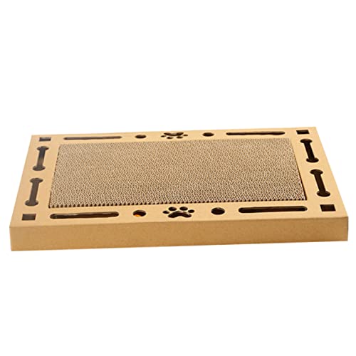 OATIPHO kratzbaum für Katzen Katzenkratzmatte aus Sisal Katzencomputer kratzmatte für Katzen kratzmatten für Katzen Katzenspielzeug aus Wellpappe Kätzchen Papierkratzer Wellpapier Khaki von OATIPHO