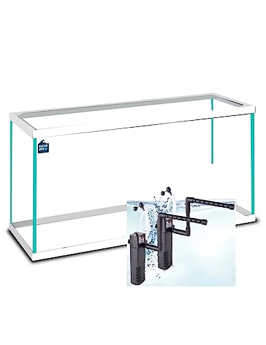 Aquarium aus Glas mit weißem Rahmen, 38 l, komplettes Set (XIL) von OCEAN BOX ACUARIUM