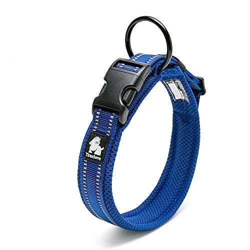 OCSOSO® Hundehalsband Weich Mesh Gepolsterte 3 m Reflektierende Nylon Atmungsaktiv Stabiler pferdeweste mit Ring für Kleine Mittelgroße und Große Hunde. von OCSOSO