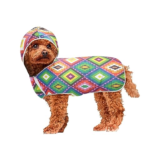 Cinco De Mayo Bright Pet Bademantel Hundebademantel Handtuch Maschinenwaschbar Kapuzen Hundehandtücher zum Trocknen von Hunden und Katzen von ODAWA