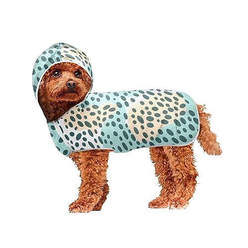 Grün Gelb Weiß Leopard Haut Textur Haustier Handtücher für Hunde Schnell Trocknend Super Saugfähig Haustier Hund Katze Bademantel Handtuch Tragbares Hund Handtuch von ODAWA