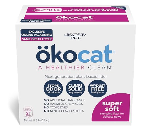 ÖKOCAT Klumpstreu aus Naturholz, superweich, für empfindliche Pfoten, 5,1 kg, mittelgroß, rosa von okocat