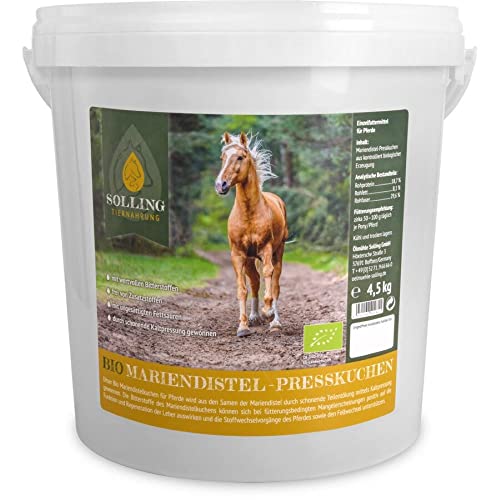 Mariendistel-Presskuchen BIO 4,5kg für Pferde von Ölmühle Solling