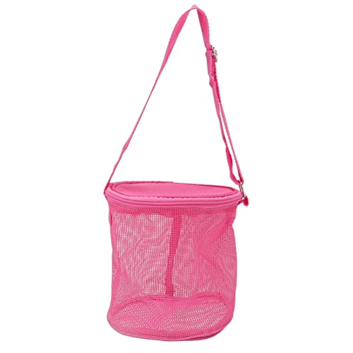 Kleintiertasche Atmungsaktive, Hamsterbett, tragbare Hamstertasche mit verstellbaren Schultergurten und abnehmbarem Kissen, für draußen Kaninchen Igel Meerschweinchen Hamster (Rose Red) von OFFAXE