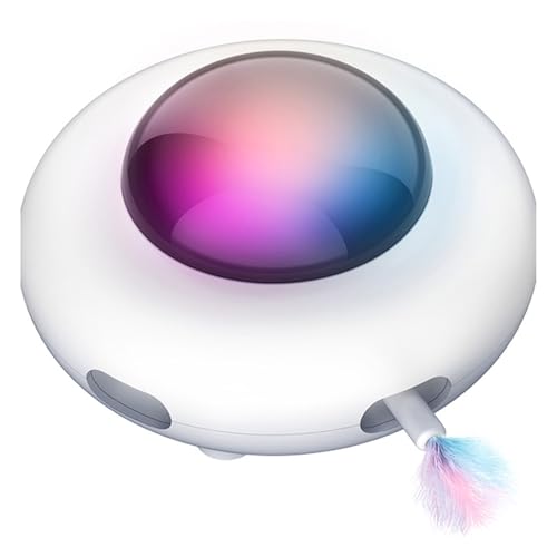 OFFAXE Automatisches Katzenspielzeug, interaktiver elektrischer Katzenball, Fernbedienungs -Katzenspielzeug mit Federspiel für aktive Katzen OFFAXE Automatisches Katzenspielzeug, interaktiver elektrischer Katzenball, Fernbedienungs -Katzenspielzeug mit Federspiel für aktive Katzen von OFFAXE
