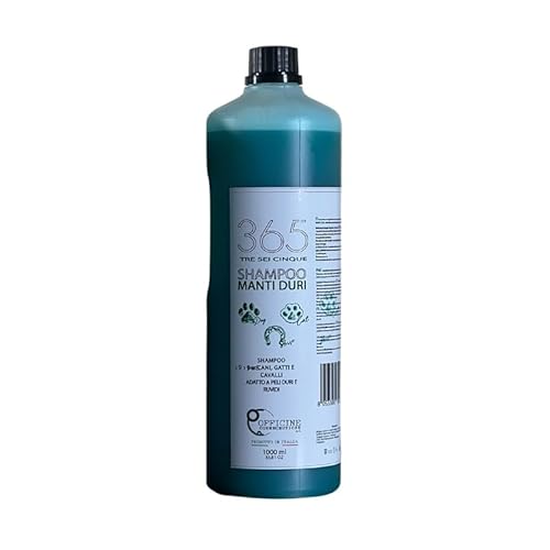 OFFICINE COSMECEUTICHE Linea 365 Manti Hart Shampoo - mit Chlorophyll für kurze und harte Haut, 1 l von OFFICINE COSMECEUTICHE