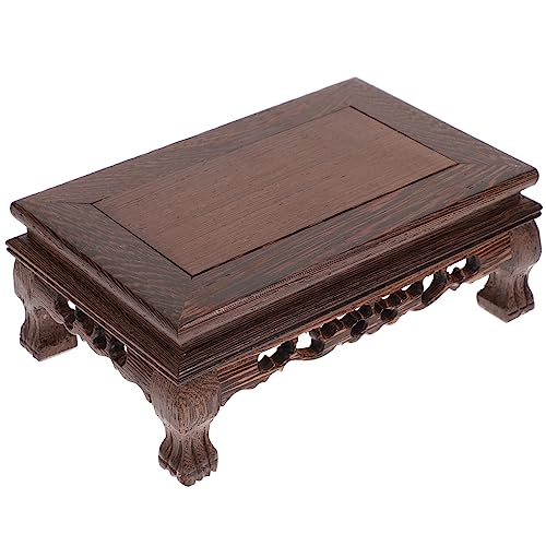 OFFSCH Handwerk Stehen 1pc Topf Holz Basis Room Decor Künstliche Pflanzen Wohnkultur von OFFSCH