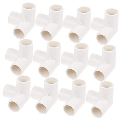 OFFSCH 20 Stück Dreidimensionaler Wasserrohr T 1/2 PVC 3 Wege PVC Anschlussstück PVC Anschlussstücke 1/2 Zoll PVC Anschlussstück Sparer 1/2 PVC Anschlussstück von OFFSCH