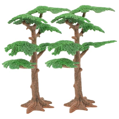 OFFSCH 2st Mikro-landschaftsbaum Mini-vers-Pflanzen Sandtischbaummodell Mini-modellbäume Mini-bäume Zum Basteln Architekturmodellbäume Modell Gras Natürliche Landschaft Terrain PVC Green von OFFSCH