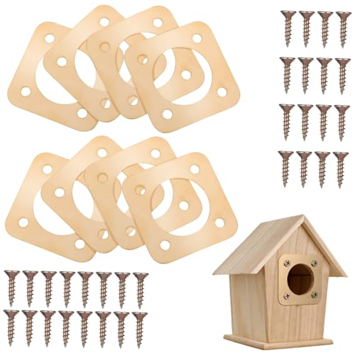 OFFSCH 8 STK Vogelhaus-schutzhülle Birdhouse Raubtier Papageienhaus-Raubtier Vogelhaus Lochschutz Vogelhaus Schützen -raubtierwachen Birdhouse Predator Guard Hausräuber Golden Kupfer von OFFSCH