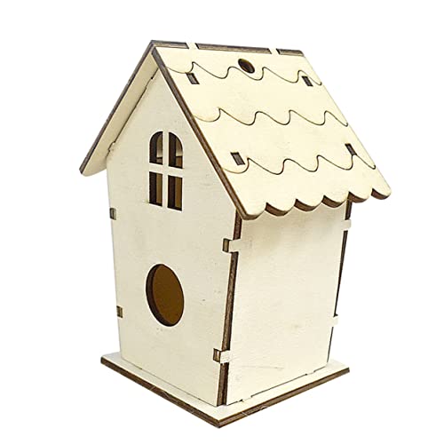 OFFSCH Vogelhaus-Kits Für Erwachsene Schwalben Vogel Kranz Fenster Vogel Aus Holz Klares Vogelhaus Außendekoration Girlandendekor Vogeldekorationen Holzdekor 7c Bambus Vogelnest Terrarium von OFFSCH