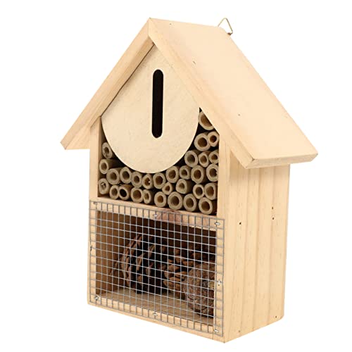 OFFSCH Garten Bienenhaus Holz Insekten Nest Unterschlupf Bienenzucht Kit von OFFSCH