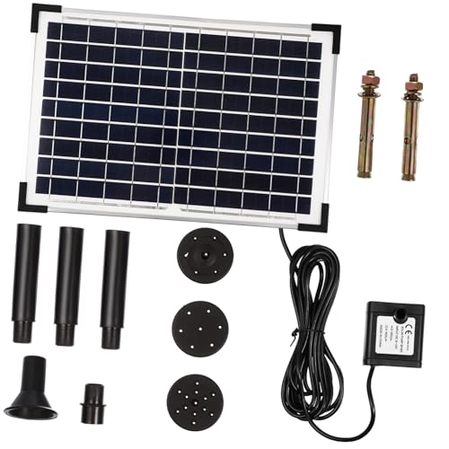 OFFSCH 10W Solar Wasserpumpe Set Solarbetriebene Springbrunnenpumpe Für DIY Teichgestaltung Gartenpool Und Wasserspiele Im Freien von OFFSCH